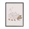 Stupell Industries Dandelion Flower Hedgehog Wall Art in Black Frame